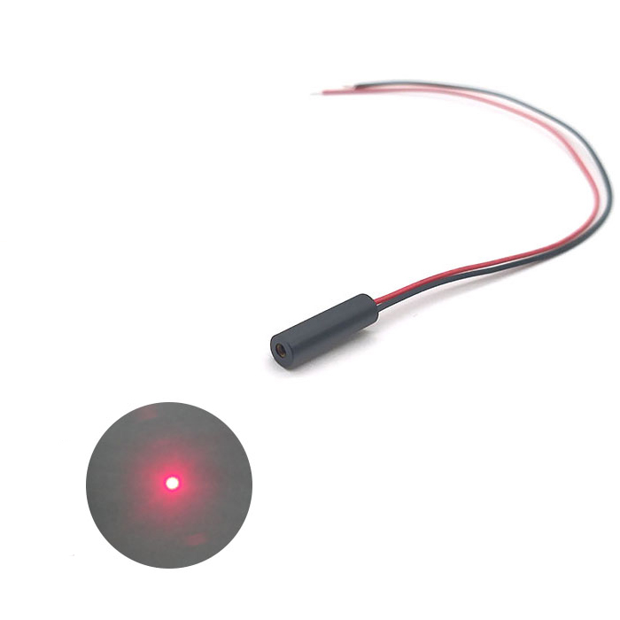 635nm 5mW ديود ليزر أحمر Module Dot φ4.5mm Ultra Small Size